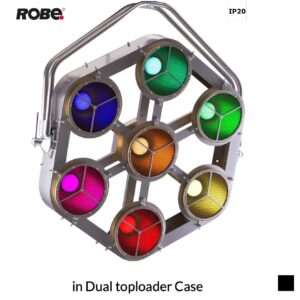 Robe pixelPATT, RGBW, 2700K-8000K in Dual toploader Case, black