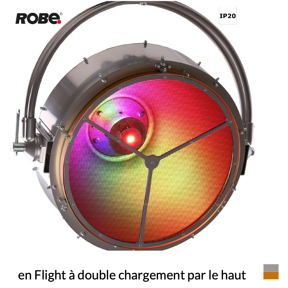 Robe PATT 2017, RGBW, 2700K-8000K en Flight à double chargement par le haut, brun argenté doré