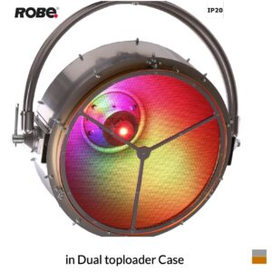 Robe PATT 2017, RGBW, 2700K-8000K in Dual toploader Case, silver-gold brown