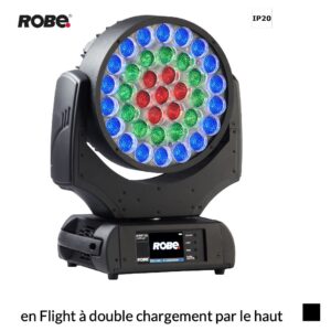 Robe Robin LEDWash 600X CRMX™, RGBW en Flight à double chargement par le haut, noir