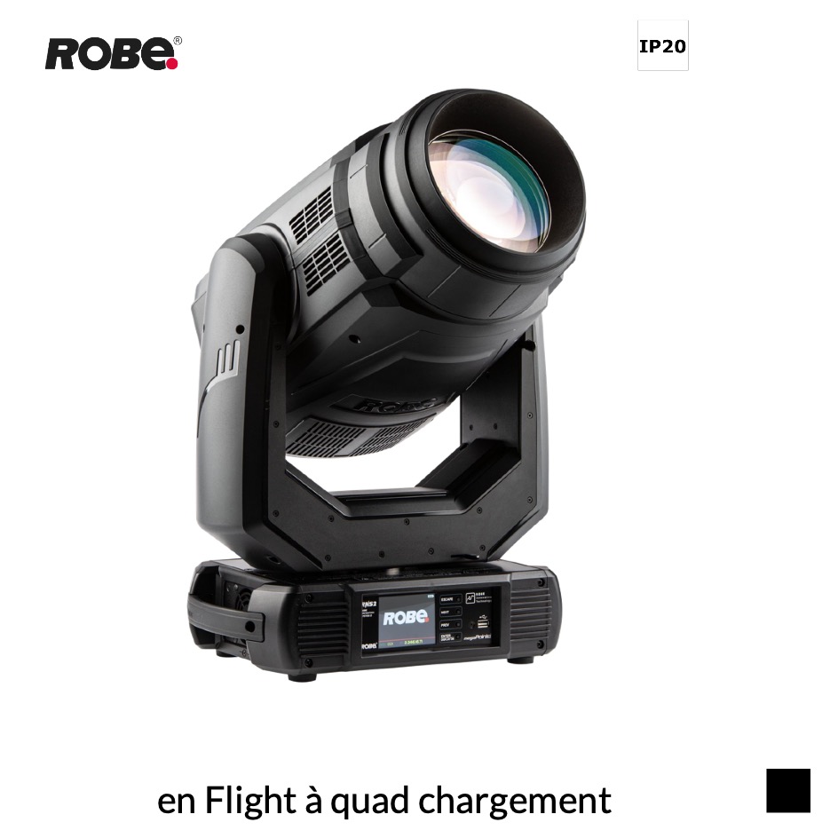 Robe Robin MegaPointe / Vertical, 6300K en Flight à quad chargement, noir