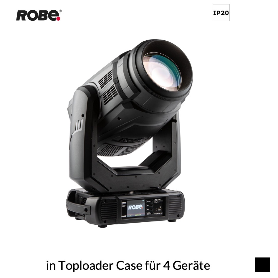 Robe Robin MegaPointe / Vertical, 6300K in Toploader Case für 4 Geräte, schwarz