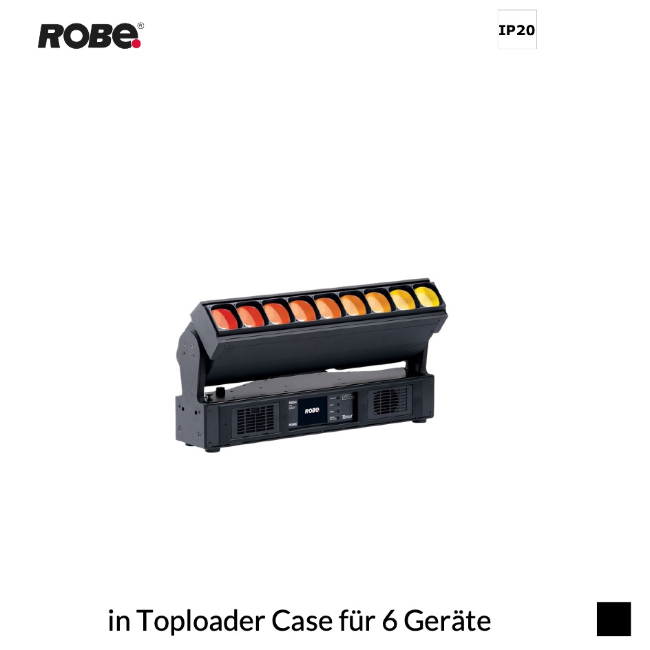 Robe Robin Tetra1 CRMX™, RGBA, 2700K-8000K in Toploader Case für 6 Geräte, schwarz
