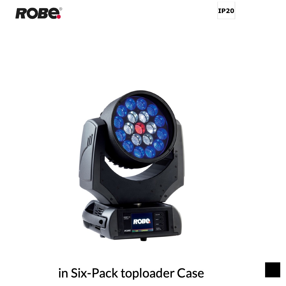 Robe Robin LEDWash 300X, RGBW in Six-Pack toploader Case, black