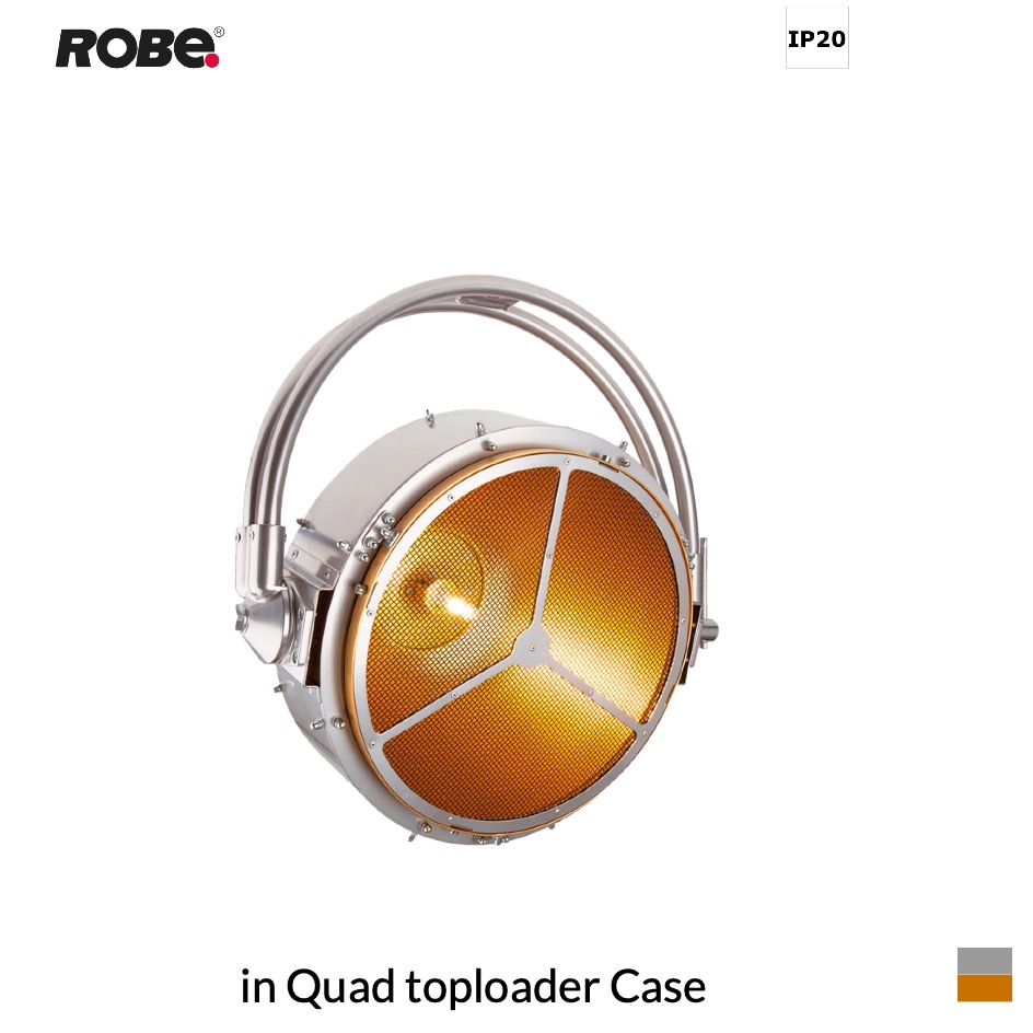 Robe picklePATT, 3050K in Quad toploader Case, silver-gold brown