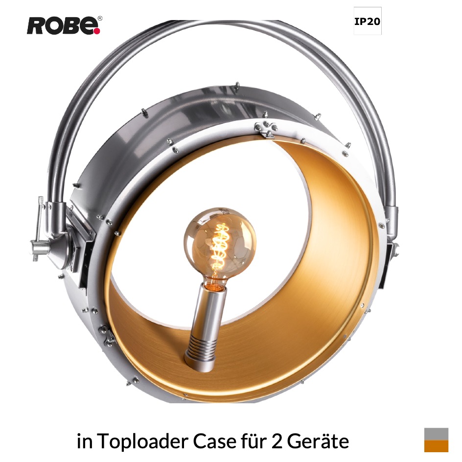Robe HolyPATT, 1800K in Toploader Case für 2 Geräte, silbergoldbraun