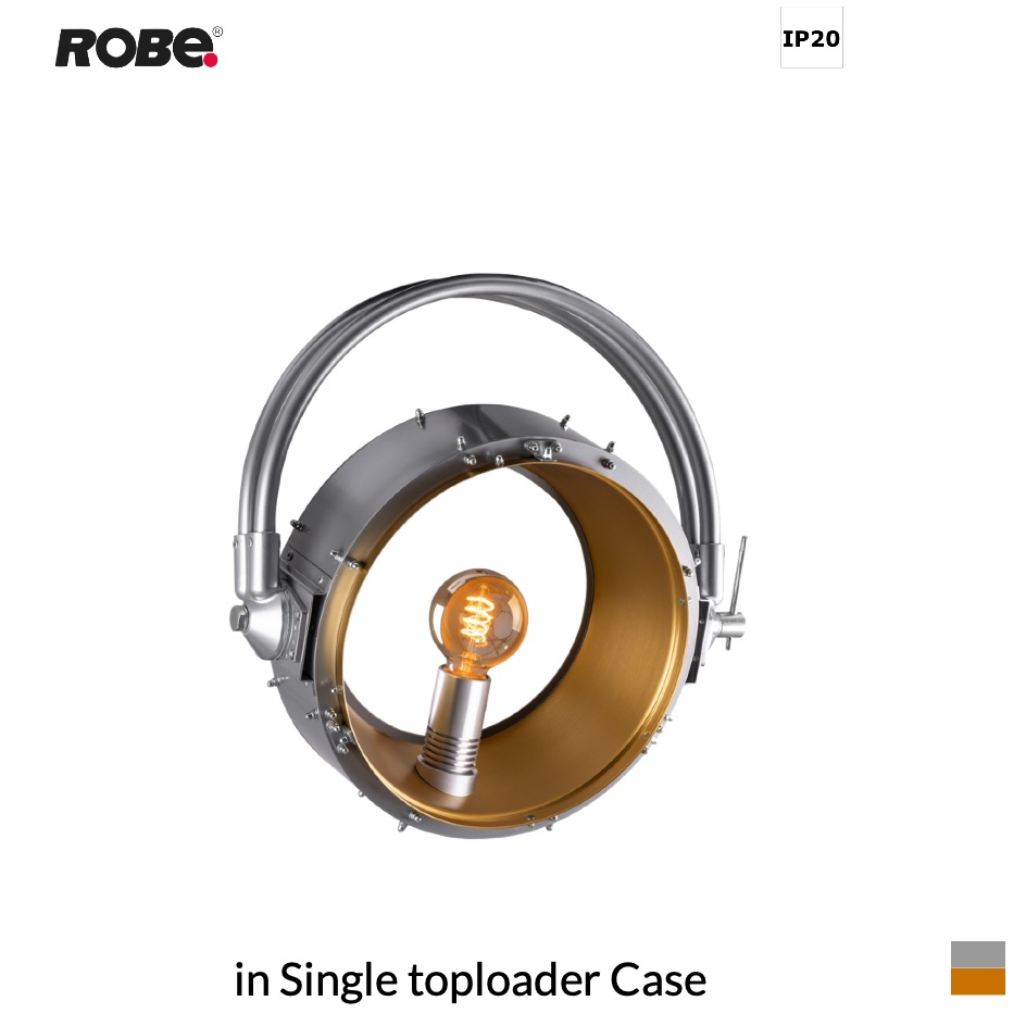 Robe MolyPATT, 1800K in Single toploader Case, silver-gold brown