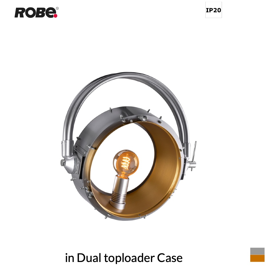Robe MolyPATT, 1800K in Dual toploader Case, silver-gold brown