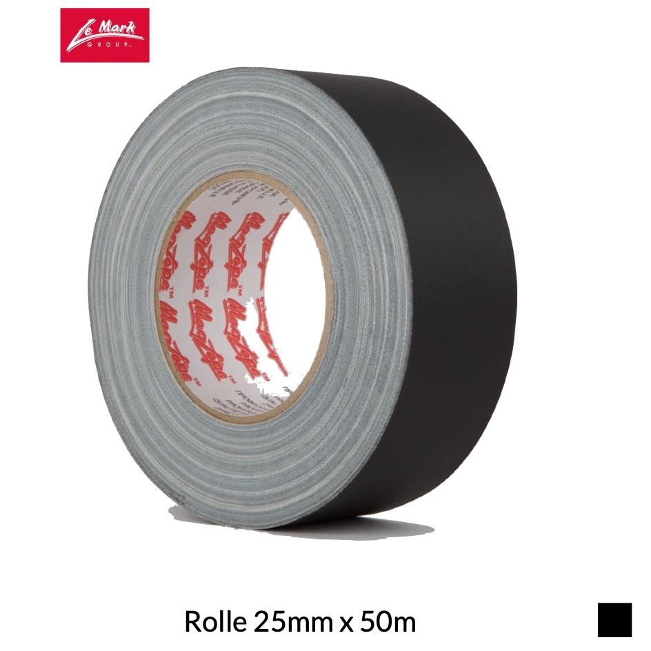Le Mark MAGTAPE™ MATT 500 Rolle 25mm x 50m, schwarz