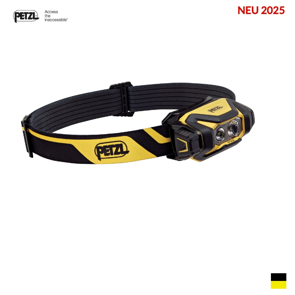 Petzl PIXA® 450 Lumen 3 AAA/LR03-Batterien (incl.), schwarzgelb