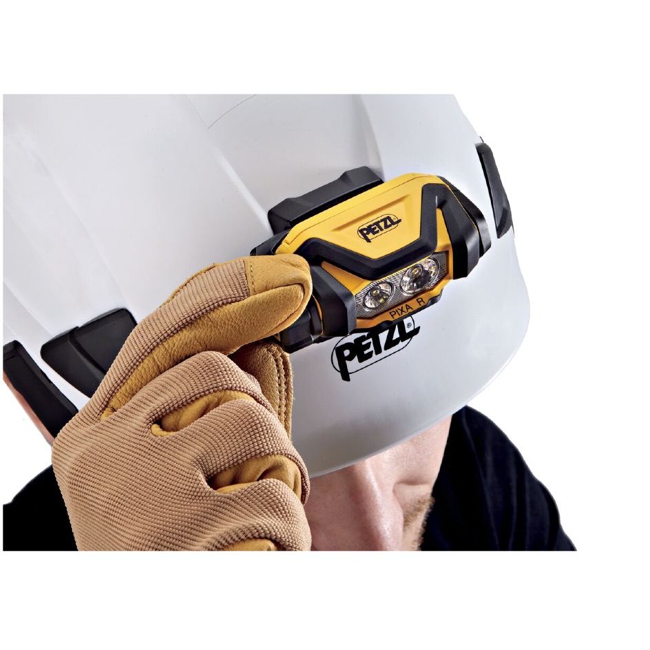 Petzl PIXA® 600 Lumen Petzl CORE PRO Accu (incl.) or 3 AAA/LR03-Batterien (excl.), schwarzgelb – Bild 5