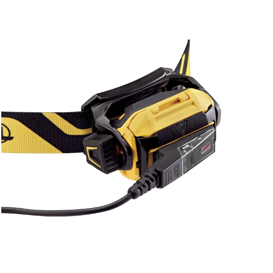 Petzl PIXA® 600 Lumen Petzl CORE PRO Accu (incl.) or 3 AAA/LR03-Batterien (excl.), schwarzgelb – Bild 6