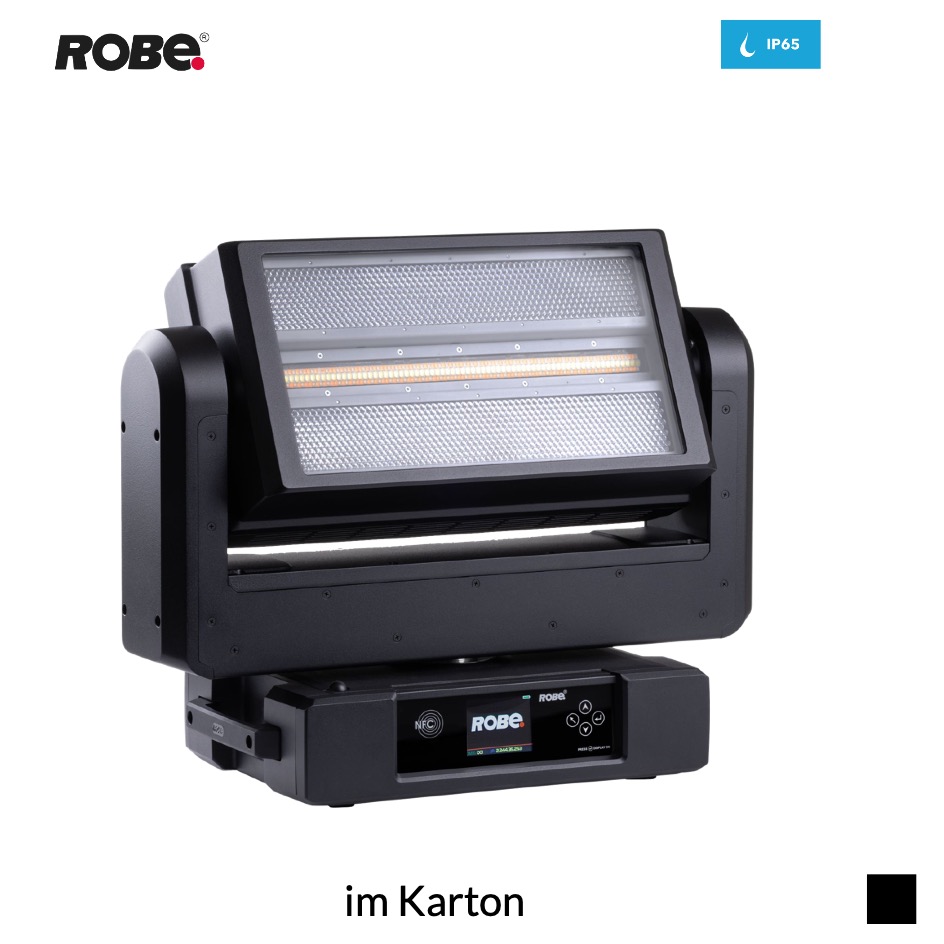Robe Robin WTF!™ CRMX™ E-PASS , RGBW+StrobeLED, 2’700-10’000K en carton, noir