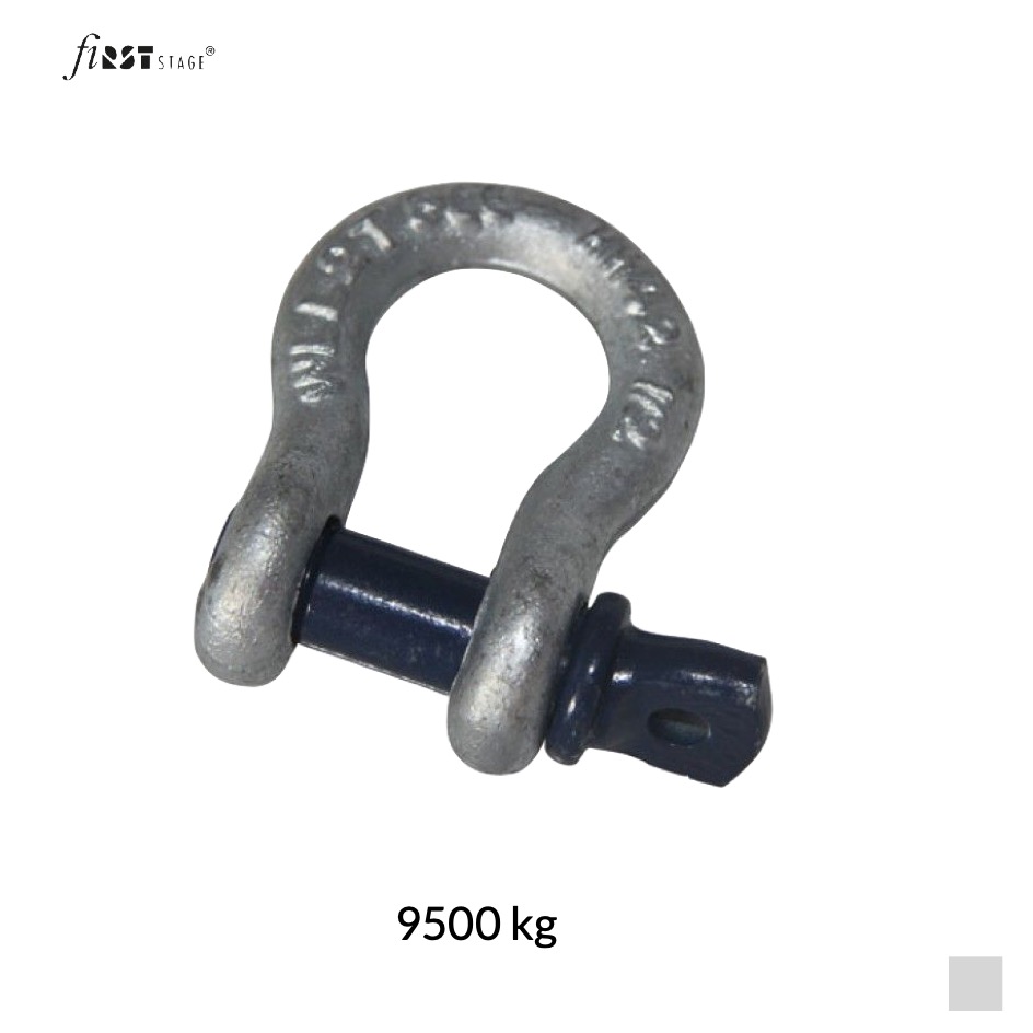 fiRSTstage Schäkel HF 502 S, 1 1/8 Zoll, 9500kg, 6:1, verzinkt