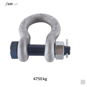 fiRSTstage Shackle HS with splint, 3/4 Inch, 4750kg, 6:1, galvanized