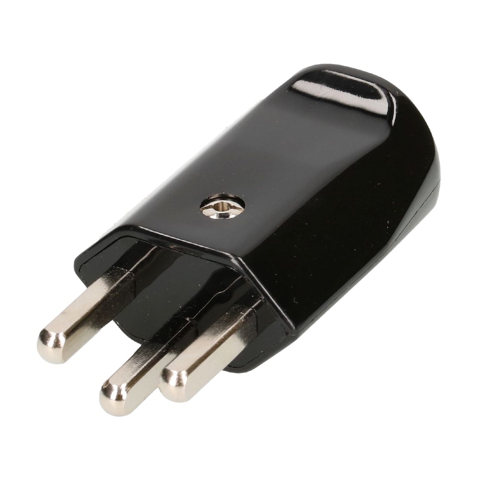Max Hauri TH T23, LNPE Kabelstecker, Schraubkontakt, schwarz – Bild 2
