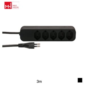 Max Hauri Multiprise Swiss Line T12 » 5x T13, H05VV-F 3G1, 3m, noir
Produit annulé. Type de successeur: 172094