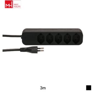 Max Hauri Power strip Swiss Line T12 » 5x T13, H05VV-F 3G1, 3m, black
Product discontinued. Successor type: 172094