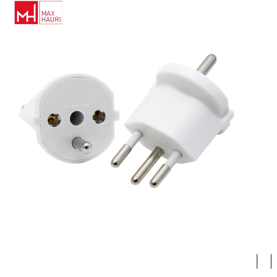 Max Hauri Fixed adapter T12 » Schuko, white