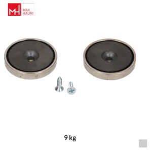 Max Hauri Kit magnétique pour bloc multiprise, 9kg, argent, UE 2