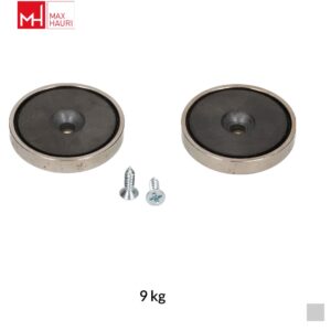 Max Hauri Magnet set for power strip, 9kg, silver, PU 2