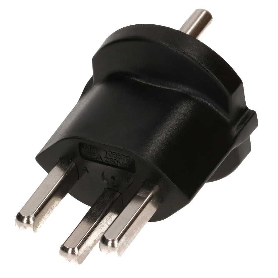 Max Hauri Fixed adapter T23 » Schuko Typ F, black - Image 6