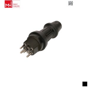 Max Hauri TH55 T15, 3LNPE Cable plug, Screw contact, black