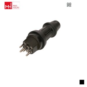 Max Hauri TH55 T15, 3LNPE Fiche de câble, Contact à vis, noir