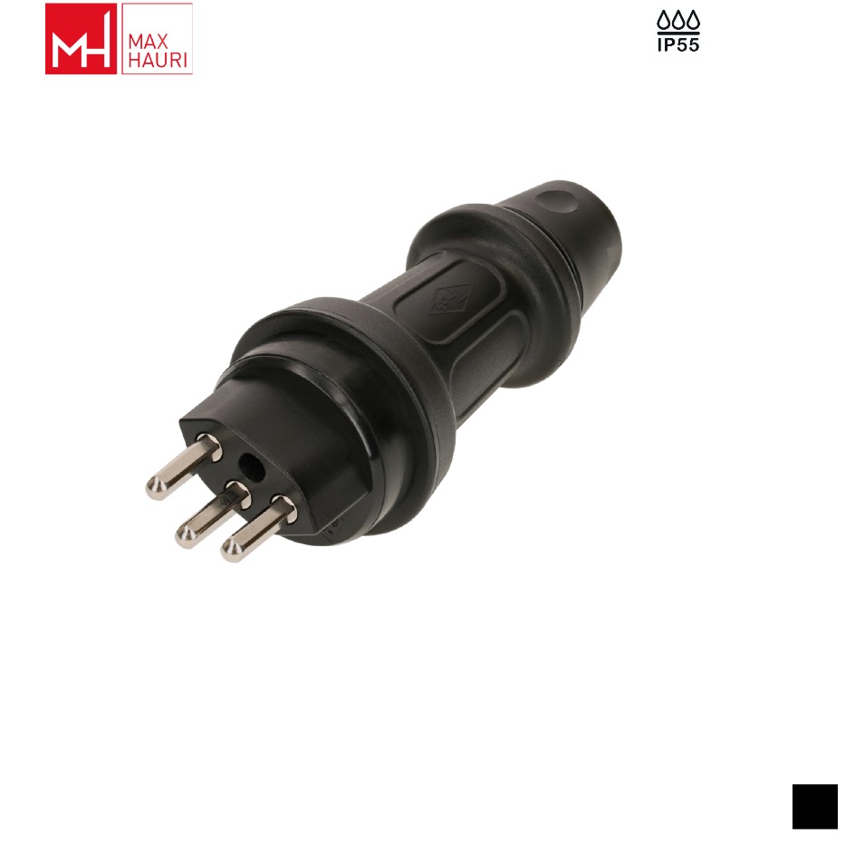 Max Hauri TH55 T23, LNPE Cable plug, Screw contact, black