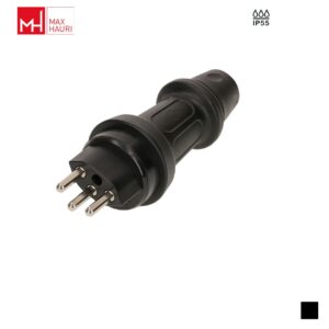 Max Hauri TH55 T23, LNPE Fiche de câble, Contact à vis, noir