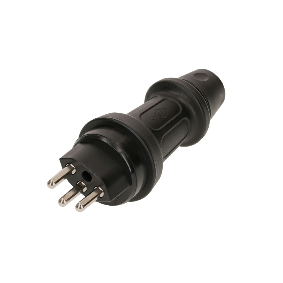 Max Hauri TH55 T23, LNPE Kabelstecker, Schraubkontakt, schwarz – Bild 2