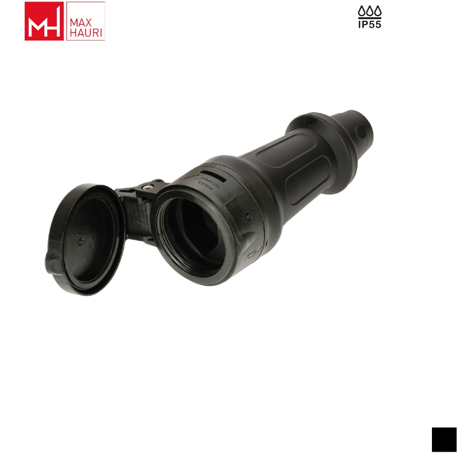 Max Hauri TH55 T13, LNPE Cable socket, Screw contact, black