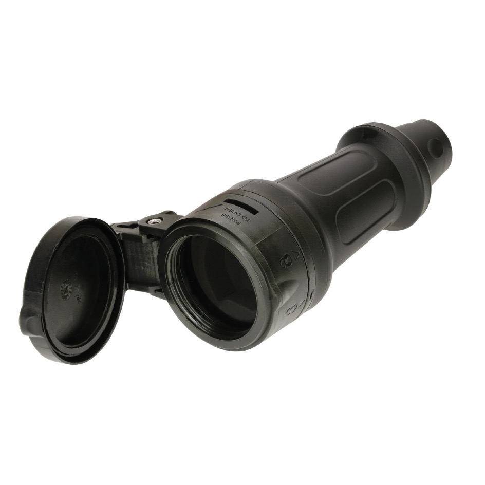 Max Hauri TH55 T15, 3LNPE Cable socket, Screw contact, black - Image 2