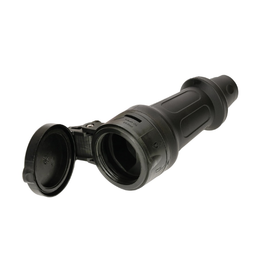 Max Hauri TH55 T23, LNPE Kabelbuchse, Schraubkontakt, schwarz – Bild 2