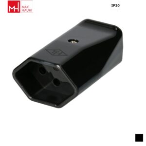 Max Hauri TH T13, LNPE large Cable socket, Screw contact, black