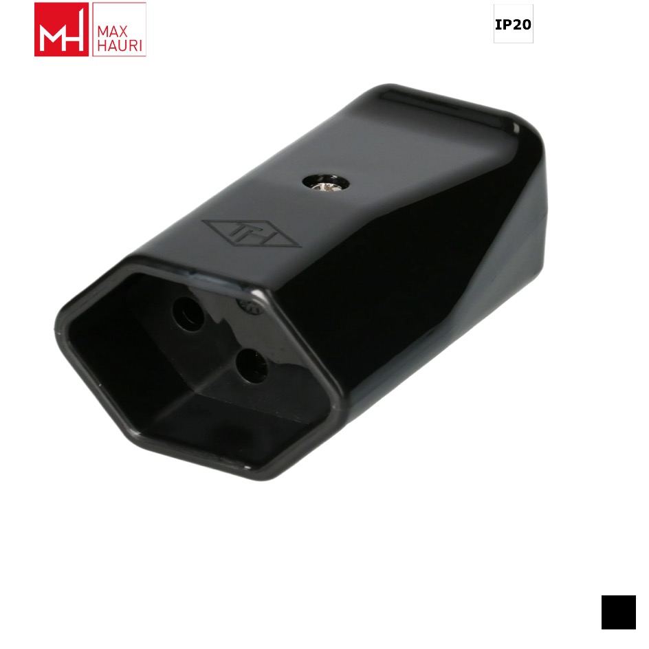 Max Hauri TH T13, LNPE large Cable socket, Screw contact, black