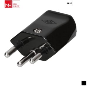 Max Hauri TH T12, LNPE small Cable plug, Screw contact, black