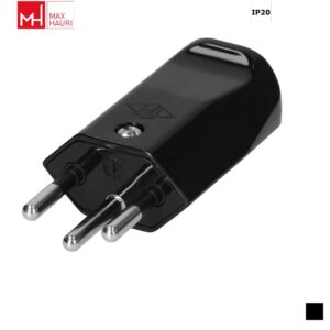 Max Hauri TH T12, LNPE large Cable plug, Screw contact, black