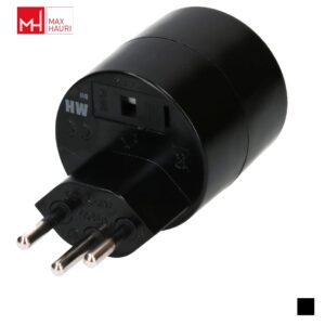 Max Hauri Adaptateur asymétrique T12 » SchukoD, noir