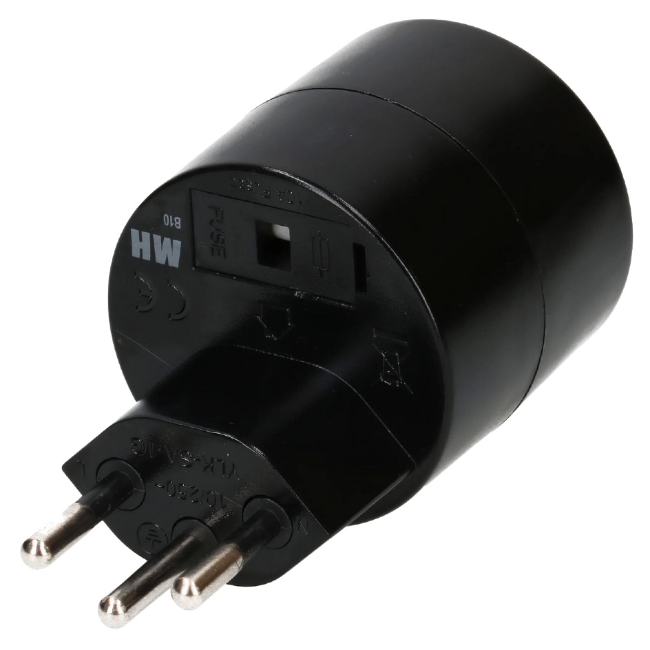 Max Hauri Adaptateur asymétrique T12 » SchukoD, noir – Image 2
