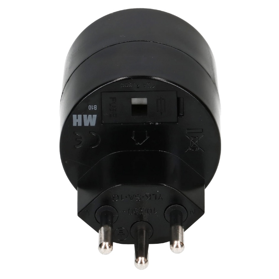 Max Hauri Adaptateur asymétrique T12 » SchukoD, noir – Image 4