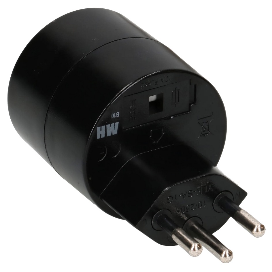 Max Hauri Adaptateur asymétrique T12 » SchukoD, noir – Image 5