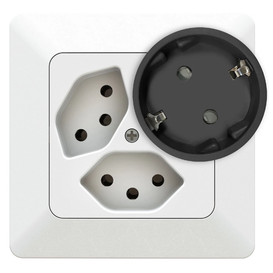 Max Hauri Adaptateur asymétrique T12 » SchukoD, noir – Image 6