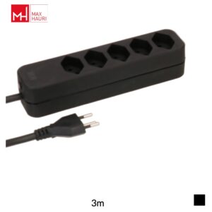 Max Hauri Multiprise Swiss Line T12 » 5x T13, H05VV-F 3G1.5, 3m, noir
Type précédent: 127549