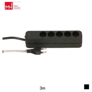 Max Hauri Multiprise Swiss Line T12 » 5x T13, Tube thermorétractable, H05VV-F 3G1.5, 3m, noir
Type précédent: 127549