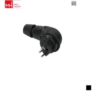 Max Hauri TH55 T13, LNPE Cable plug angled 90, Screw contact, black