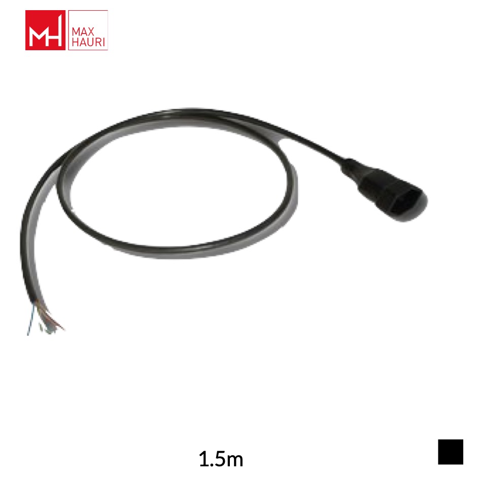 Max Hauri Câble PUR extrémité libre » T13, H07BQ-F 3G1.5, 1.5m, noir