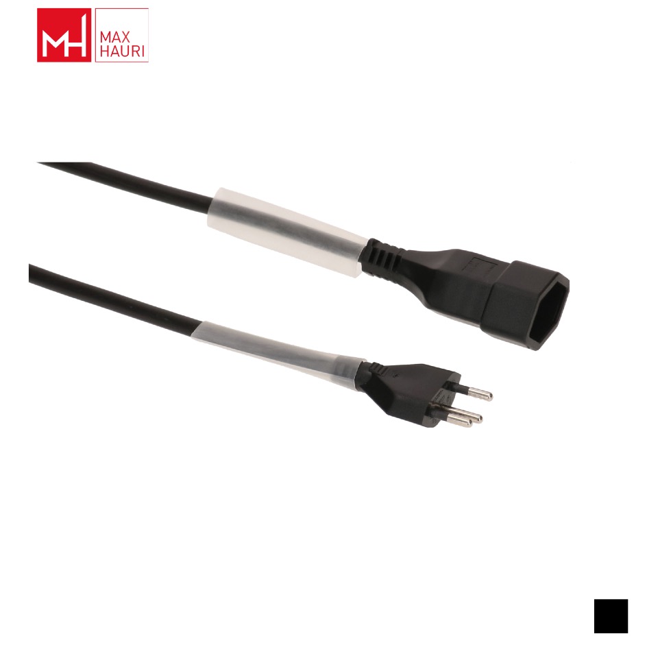 Max Hauri Câble T12 » T13, gaine thermorétractable H05VV-F 3G1.5, noir
