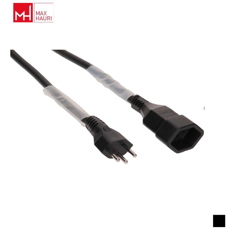 Max Hauri Câble T12 » T13, gaine thermorétractable H07RN-F 3G1.5, noir