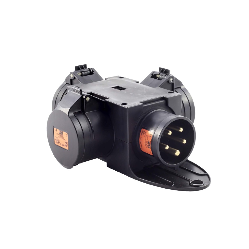 Rigport CEE16+ Distributeur triple, noir – Image 2